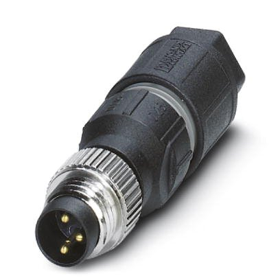 1441008 CONNECTEUR M8 MÂLE DROIT 3P (0.08mm²-0.25mm²)