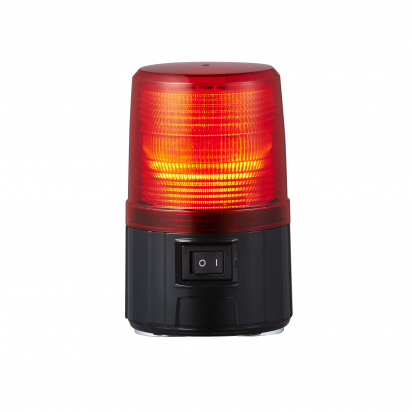 PFH-BT-R FEU FLASH LED ROUGE Ø100 SUR BATTERIE