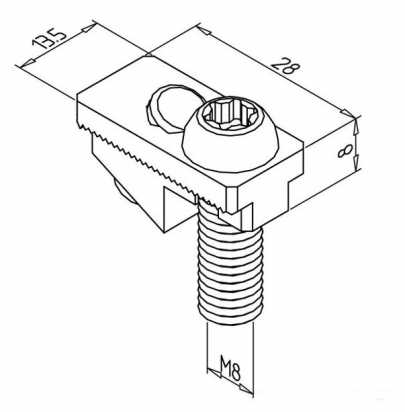 21.0818/0 FIXATION AUTO-TARAUDEUSE 45 SF