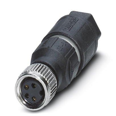 1441079 CONNECTEUR M8 FEMELLE DROIT 4P (0.25mm²-0.5mm²)