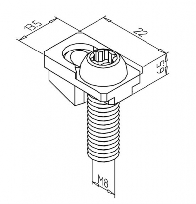 21.0016/0 FIXATION AUTO-TARAUDEUSE 30 SF