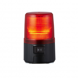 FEU FLASH LED ROUGE Ø100 SUR BATTERIE