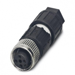 CONNECTEUR M12 FEMELLE DROIT 4P (0.14mm²-0.25mm²)