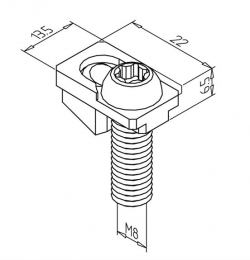 FIXATION AUTO-TARAUDEUSE 30 SF